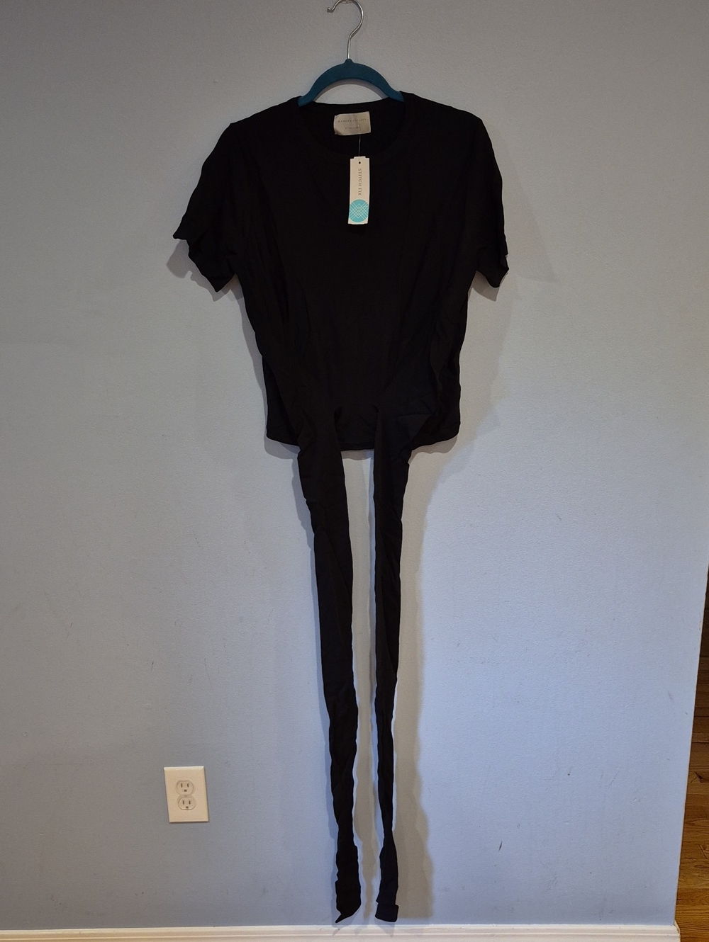 Modern Citizen Jude Cropped Wrap Knit Top